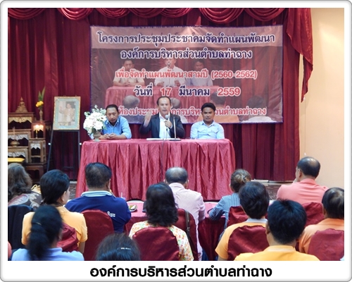 โครงการประชุมประชาคมเพื่อ<br> จัดทำแผนพัฒนาสามปี ปี2560-2562 