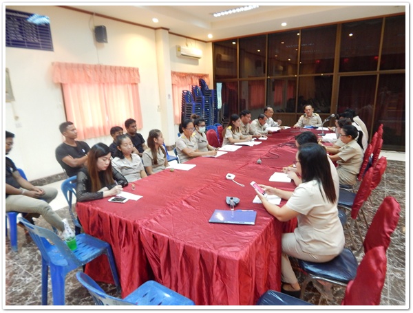 ประชุมประจำเดือน ผู้บริหาร พนักงาน พนักงานจ้าง อบต.ท่าฉาง